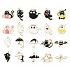 40Pcs 20 Styles Halloween Theme Zinc Alloy Enamel Pendants ENAM-CJ0006-67-1