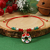 Imitation Pearl & Glass Beads Braided Bracelets CA6370-4-1