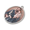 304 Stainless Steel Printed Religion Pendants STAS-G387-03P-01-2