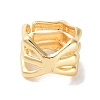 Brass Open Cuff Rings for Women RJEW-E292-25G-2