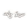 Non-Tarnish 304 Stainless Steel Pendants STAS-D007-04S-3