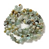 Natural Flower Amazonite Chips Beads Strands G-M205-12-01-8