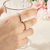 2Pcs 2 Colors Alloy with Crystal Rhinestone Finger Rings RJEW-TADJ0001-01A-6
