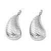 Anti-Tarnish 304 Stainless Steel Pendants STAS-L216-50P-1