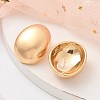 Alloy Oval Stud Earrings EJEW-M092-06G-2