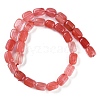 Cherry Quartz Glass Beads Strands G-M403-D02-01-3