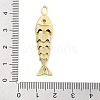 Fish Rack Plating Brass Micro Pave Cubic Zirconia Pendants KK-Z071-72B-01G-3