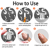 Stainless Steel DIY Nail Art Templates MRMJ-WH0092-028-4
