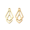 201 Stainless Steel Pendants STAS-I199-A06-G-1