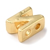 Rack Plating Brass Slide Charms KK-M254-15G-N-2