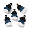 Polycotton Tassel Pendant Decorations GLAA-K060-07KCG-08-3