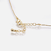 Brass Pendant Necklaces NJEW-I105-04G-4