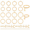 DELORIGIN DIY Charms Finger Ring Making Kit DIY-DR0001-24-1