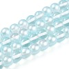 Baking Paint Transparent Glass Beads Strands DGLA-N011-10mm-05-1
