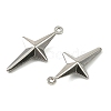 304 Stainless Steel Pendants. Star Charm STAS-A190-04P-2
