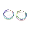 Ion Plating(IP) 304 Stainless Steel Huggie Hoop Earrings EJEW-F111B-21mm-Y-1