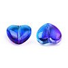 Transparent Spray Painted Glass Beads GLAA-N035-030-G01-3