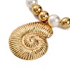 Alloy & Plastic Pearl Necklaces for Women NJEW-U013-06G-01-4