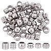   100Pcs 6 Style 201 Stainless Steel European Beads Sets STAS-PH0005-43-1