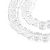 Transparent Glass Beads Strands GLAA-N065-4x4mm-A01-3