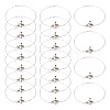 Brass Heart Link Chain Bracelets BJEW-TAC0027-2