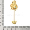 Bodhisattva Shape Brass Screw Peg Bails KK-NH0008-04G-4