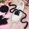 4 Pairs Plush Cloth Shoelaces AJEW-HY0002-72B-2