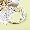 Polymer Clay Heishi Beaded Necklaces NJEW-JN03504-6