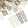 Fingerinspire 120Pcs 12 Style Alloy Slide Buckles FIND-FG0001-37-1