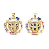 Brass Micro Pave 
Cubic Zirconia Pendants ZIRC-N039-230-1