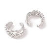 Brass Cuff Earrings for Women EJEW-I305-14P-2