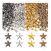 400Pcs 4 Colors Brass Cabochons KK-PH0010-76-7