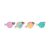 Ion Plating(IP) 304 Stainless Steel Stud Earring Findings STAS-O119-18A-M-3