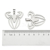 Boy Jewelry 201 Stainless Steel Blank Pendants X-STAS-I032-221-3