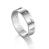 Stainless Steel Cross Finger Ring RELI-PW0001-003F-P-1