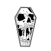Halloween Creative Horror Skull Punk Alloy with Enamel Brooch PW-WG77009-05-1