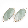 Natural Green Aventurine Links connectors X-G-S344-03C-2