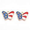 Alloy Enamel Pendant Rhinestone Settings ENAM-T020-98-1