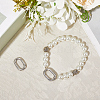 2Pcs 316 Stainless Steel Spring Gate Rings STAS-BBC0007-84-7