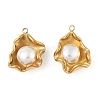 ABS Imitation Pearls Beads Pendants STAS-P380-68G-1