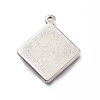 Non-Tarnish 201 Stainless Steel Pendants STAS-Z019-08P-2