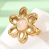 304 Stainless Steel Cuff Open Rings for Women GG-CBA7994-02G-15-2
