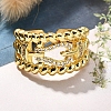 Rack Plating Brass Micro Pave Clear Cubic Zirconia Cuff Finger Rings for Women RJEW-M028-30G-04-4