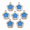 UV Plating Acrylic Pendant Rhinestone Settings OACR-R252-01-01LG-1