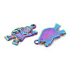 Rainbow Color Alloy Pendants PALLOY-S180-267-NR-3