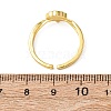 Brass Micro Pave Cubic Zirconia Cuff Rings for Women RJEW-K309-39A-G-5
