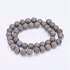 Natural Pyrite Bead Strands G-G670-09-10mm-2