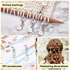   2 Sets Plating Acrylic Pendants Decoration HJEW-PH0001-59-4