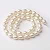 Eco-Friendly Glass Pearl Teardrop Beads Strands HY-O001-C-01A-2