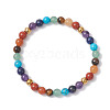 Chakra Natural Mixed Gemstone Beads Stretch Bracelets for Women BJEW-JB12607-02-1